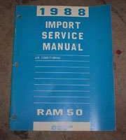 1988 Dodge Ram 50 Air Conditioning Service Manual Supplement