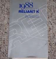 1988 Plymouth Reliant Owner's Manual