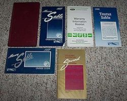 1988 Mercury Sable Owner's Manual Set