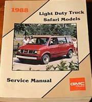 1988 GMC Safari Service Manual