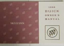 1988 Buick Skyhawk Owner's Manual