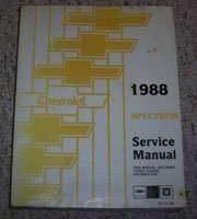 1988 Chevrolet Spectrum Service Manual