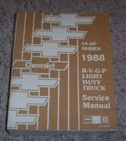 1988 Chevrolet P-Series Motorhome Chassis Service Manual