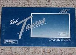1988 Ford Taurus Owner's Manual