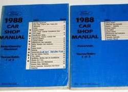 1988 Ford Taurus Service Manual