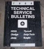 1988 Plymouth Gran Fury Technical Service Bulletins Manual