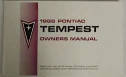 1988 Pontiac Tempest Owner's Manual