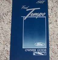 1988 Ford Tempo Owner's Manual