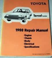 1988 Toyota Tercel Sedan Service Repair Manual