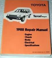 1988 Toyota Tercel Wagon Service Repair Manual