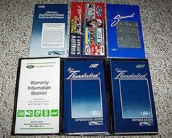 1988 Ford Thunderbird Owner's Manual Set
