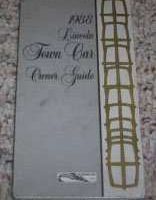 1988 Lincoln Town Car Owner's Manual