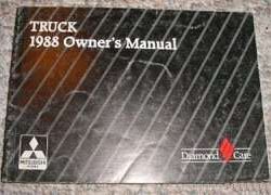 1988 Mitsubishi Truck Owner's Manual