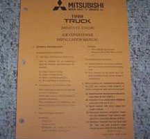 1988 Mitsubishi Truck 2600cc GS Engine Air Conditioner Installation Manual