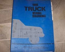 1988 Ford F-350 Truck Large Format Wiring Diagrams Manual