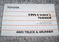 1988 Toyota 4WD Truck & 4Runner Owner's Manual