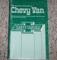 1988 Chevrolet Van Owner's Manual