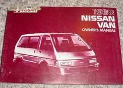 1988 Nissan Van Owner's Manual