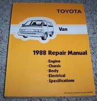 1988 Toyota Van Service Repair Manual