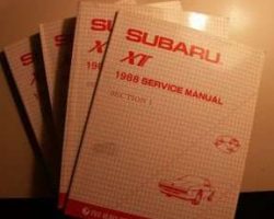 1988 Subaru XT Service Manual