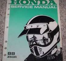 1988 Honda Z50R Motorcycle Service Manual