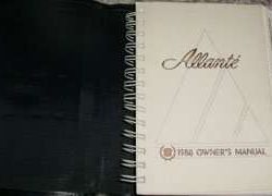1988 Cadillac Allante Owner's Manual