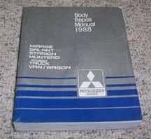 1988 Mitsubishi Mirage Body Repair Manual