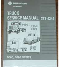 1989 International 9300 Series Truck Chassis Service Repair Manual CTS-4246