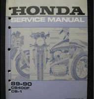 1990 Honda CB400F CB-1 Motorcycle Service Manual