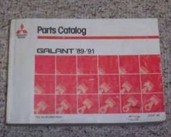 1989 Mitsubishi Galant Parts Catalog