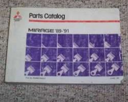1991 Mitsubishi Mirage Parts Catalog