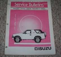 1989 Isuzu I-Mark Service Bulletin Manual