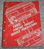 1989 Pontiac Firebird Product Service Publications Manual