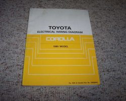 1990 Toyota Corolla Electrical Wiring Diagram Manual