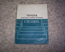 1989 Toyota Cressida Electrical Wiring Diagram Manual