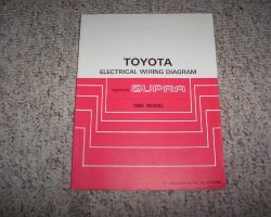 1989 Toyota Supra Electrical Wiring Diagram Manual