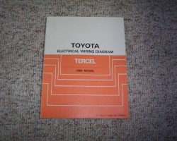 1989 Toyota Tercel Electrical Wiring Diagram Manual