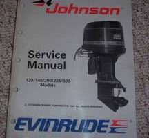 1989 Johnson Evinrude 125 Commercial Models Service Manual