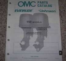 1989 Johnson Evinrude 150 HP Models Parts Catalog