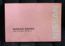 1989 Nissan 240SX Owner's Manual