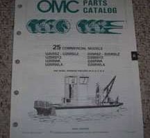 1989 Johnson Evinrude 25 Commercial Models Parts Catalog