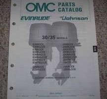 1989 Johnson Evinrude 30 & 35 HP Models Parts Catalog