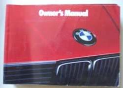 1989 BMW M3 Owner's Manual