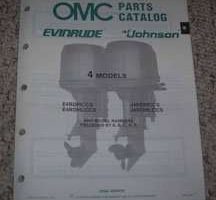 1989 Johnson Evinrude 4 HP Models Parts Catalog