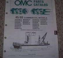 1989 Johnson Evinrude 45 & 55 Commercial Models Parts Catalog
