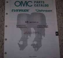 1989 Johnson Evinrude 48 HP Models Parts Catalog