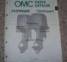 1989 Johnson Evinrude 4 HP Models Parts Catalog