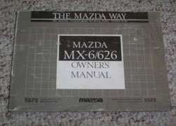 1989 Mazda MX-6 & 626 Owner's Manual