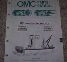 1989 Johnson Evinrude 65 HP Commercial Models Parts Catalog