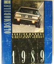 1989 Oldsmobile Eighty-Eight Royale & Ninety-Eight Regency Service Manual